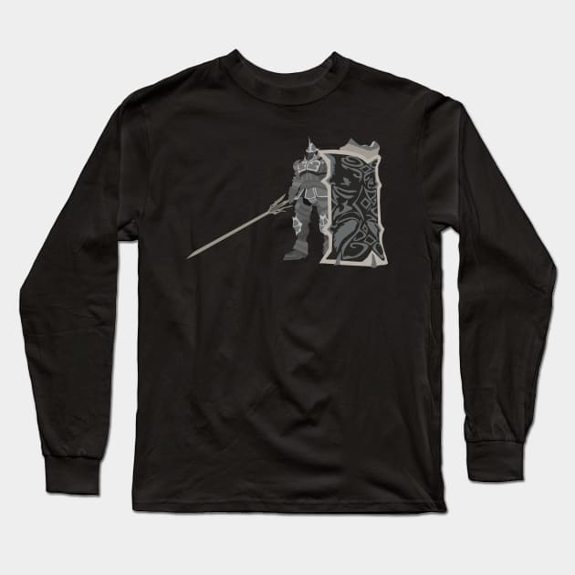 Demon's Souls - Tower Knight Long Sleeve T-Shirt by DigitalCleo